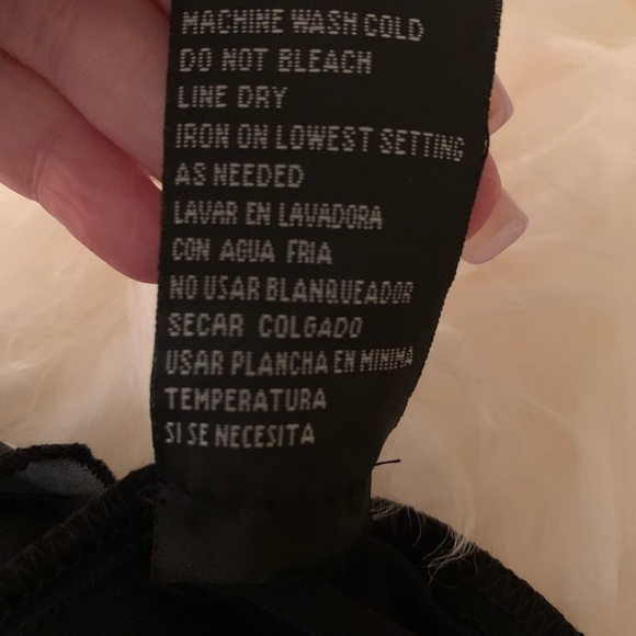 NWOT Madison Leigh Black Polkadot Shift Dress 14 - Picture 11 of 16